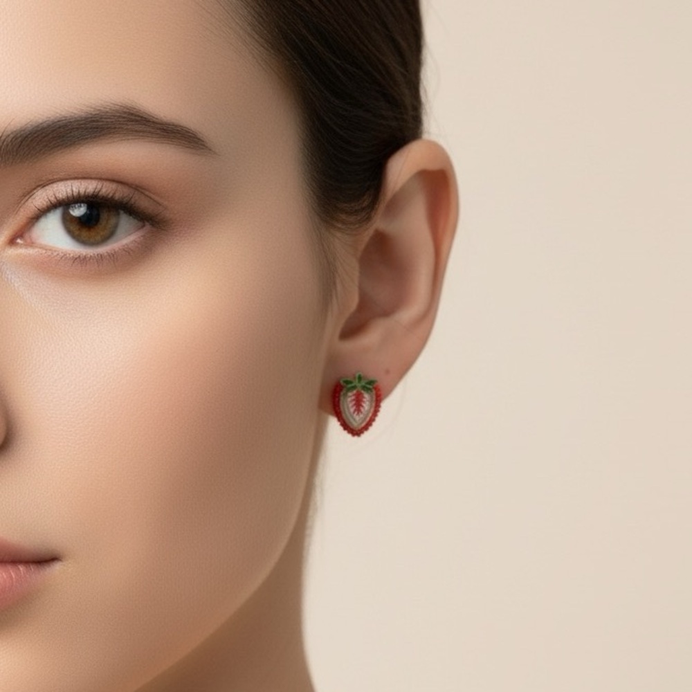 Napier Strawberry  Earrings